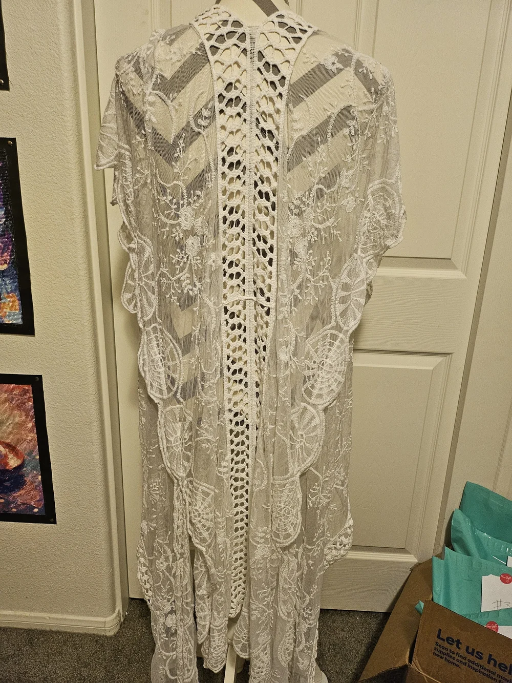 Roommates White Lace Swim Coverup - Picture 2 of 6